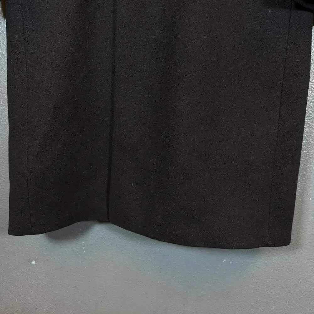 Oakton Ltd. 44r black 100% pure wool coat jacket vintage